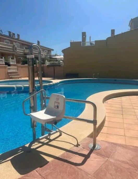 Bungalow Adaptado, Terraza Muy Grande Y Soleada. Gran Alacant Exterior foto